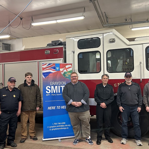 Smith announces funding for firefighter training in Laurier Twp