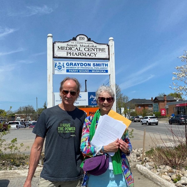 Local Greens deliver Action Letter to MPP Smith
