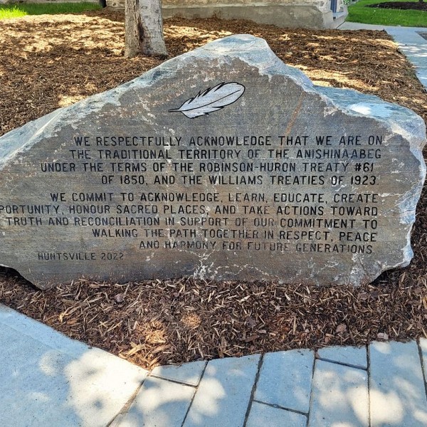 New Commitment Rock at Huntsville Town Hall