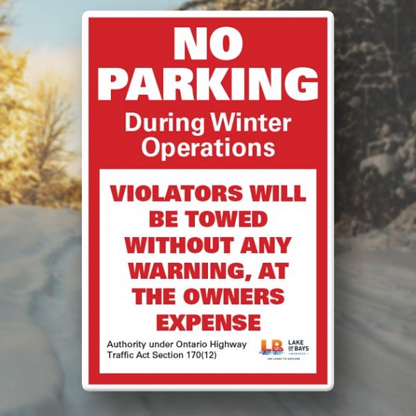 Roadside parking ban in effect in Lake of Bays