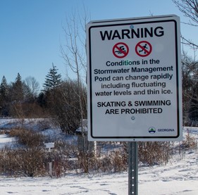 Town Of Bracebridge Reminds Residents That Storm Water Ponds Aren't Safe To Play On
