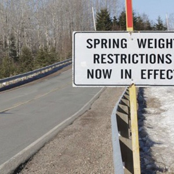 Half load restrictions come into effect next week